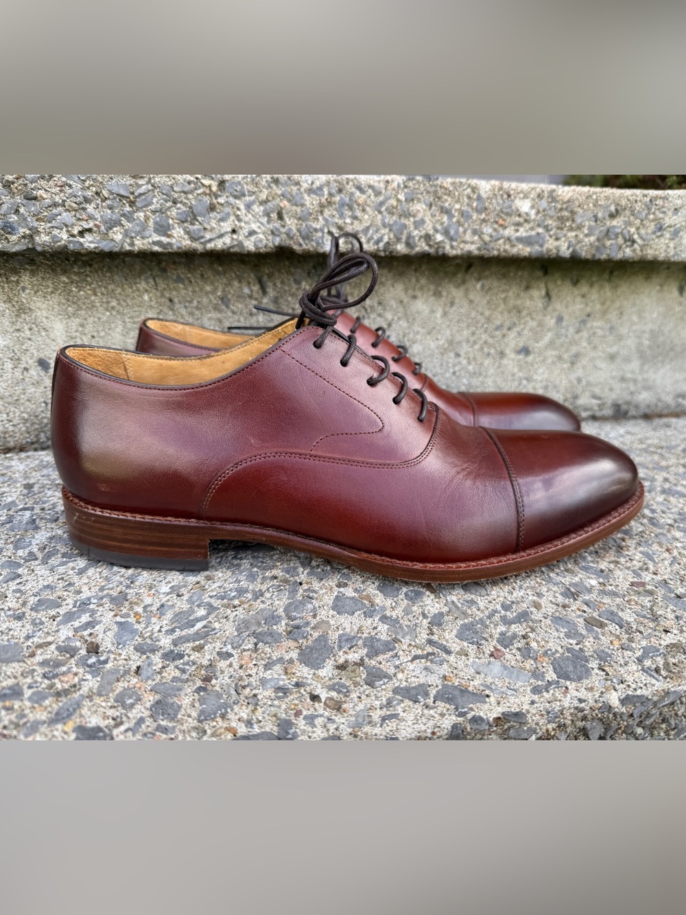 Beckett Simonon Dean oxford shoes leather 10.5 - Picture 3 of 12